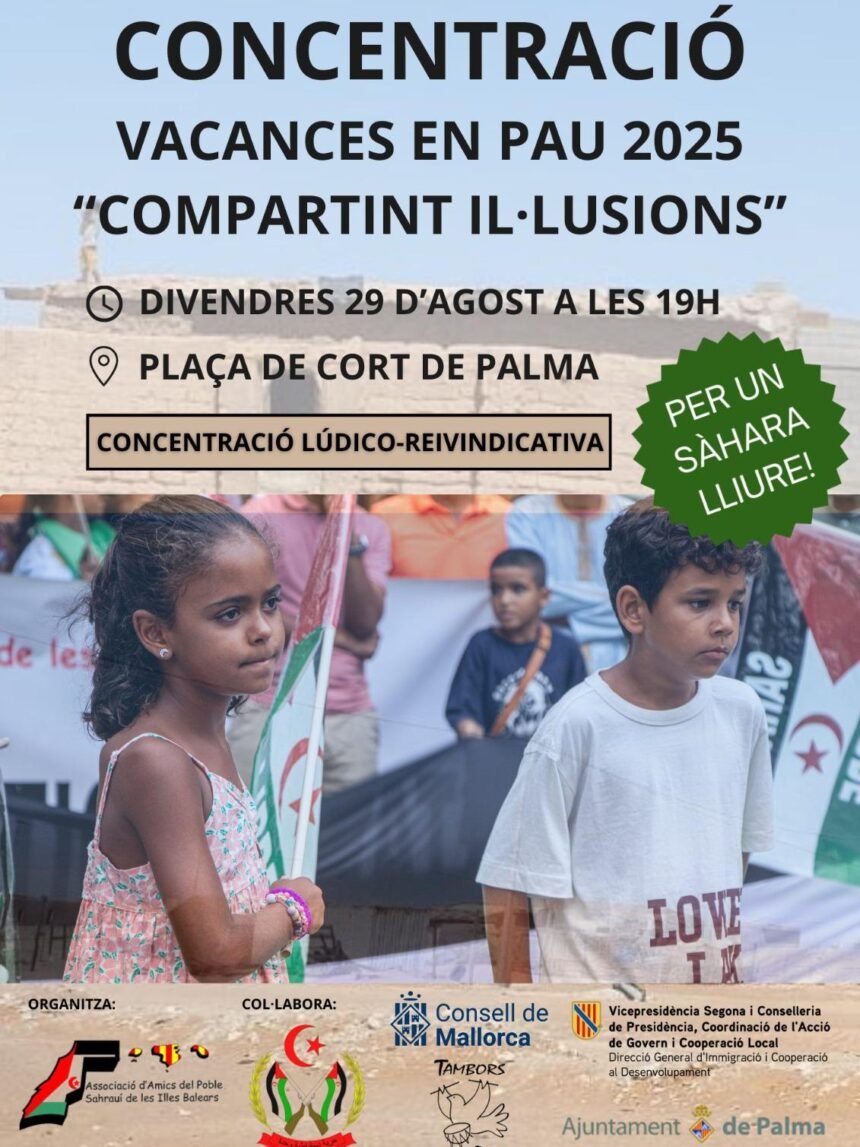 VACACIONES EN PAZ | Anuncian concentración en Baleares para despedir a los menores saharauis que pasaban sus vacaciones en las islas | Sahara Press Service (SPS)