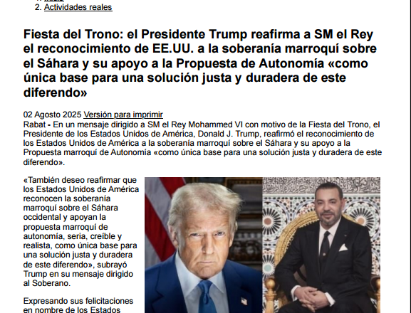 El espejismo diplomático marroquí en torno al Sáhara Occidental: entre la euforia mediática y la realidad jurídica inmutable – Por Belgacem Merbah en DZPatriots