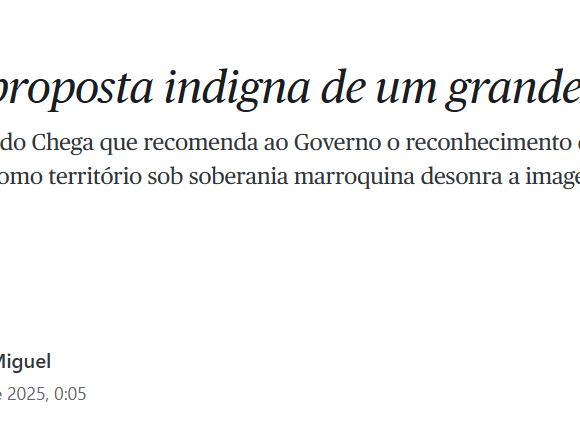 Una propuesta indigna de un gran país (Uma proposta indigna de um grande país) – Lectura del artículo de Carlos Ruiz Miguel, publicado en el diario portugués PÚBLICO
