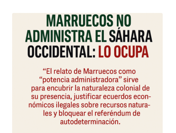 Marruecos no administra el Sáhara Occidental: lo ocupa | Desmontando bulos – 7