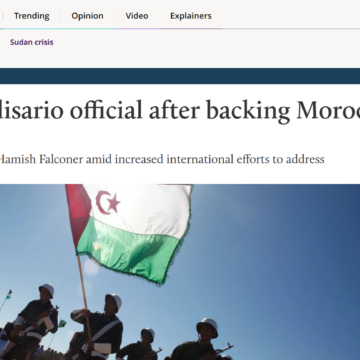 tyuio El medio de comunicación británico Middle East Eye destaca la visita del ministro de Asuntos Exteriores saharaui al Reino Unido