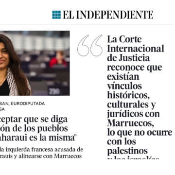 wertyui Opinión | A Rima Hassan: cinco verdades incómodas que igualan —sí— la ocupación de Palestina y la del Sáhara Occidental