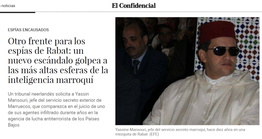 43w4ert Marruecos exporta su espionaje: Yassin Mansouri citado en un tribunal de Róterdam