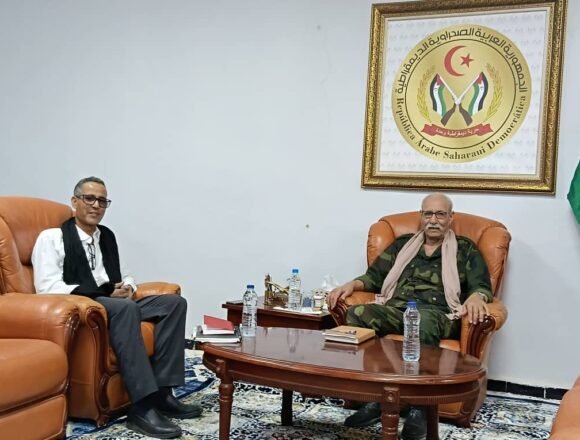 854e7585-5253-4371-8db5-825a25b50722 El presidente Brahim Gali recibe al nuevo director de la Televisión Nacional (RasdTV) | Sahara Press Service (SPS)