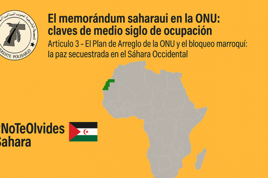 ChatGPT Image 5 sept 2025, 18_18_33 El Plan de Arreglo de la ONU y el bloqueo marroquí: la paz secuestrada en el Sáhara Occidental – Memorándum saharaui en la ONU (3)
