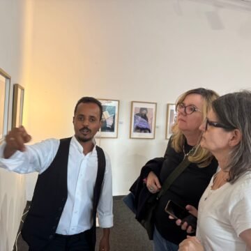 Exposición “Tiempo Cero” del artista saharaui AawahWalad inicia gira europea por Lisboa  | Sahara Press Service (SPS)