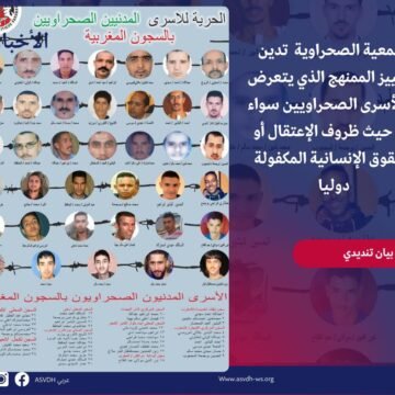 Presos políticos saharauis sufren discriminación racial en cárceles marroquíes | Sahara Press Service (SPS)