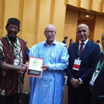 El presidente Brahim Ghali se reúne con jefes de delegaciones de África y el Caribe | Sahara Press Service (SPS)