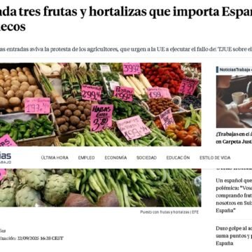 Agricultores españoles contra las importaciones de Marruecos mientras se denuncia el expolio del Sáhara Occidental