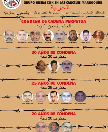 unnamed TEMA DEL DÍA: 15 años de injusticia y privación de derechos tras las rejas a raíz de juicios civiles y militares injustos – Los presos políticos saharauis del grupo de Gdeim Izik