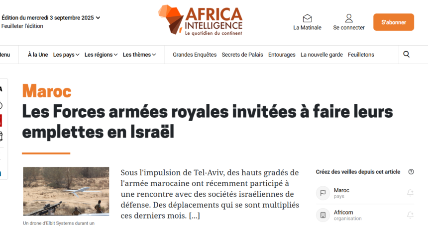 Se intensifica la cooperación militar entre Israel y Marruecos: compras de armas, intercambio de delegaciones y proyectos industriales