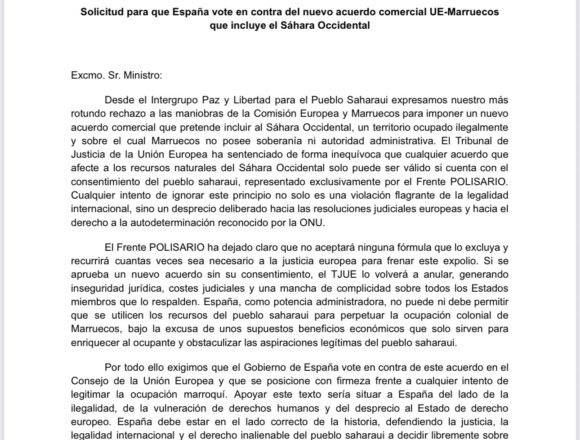 G2LXUeVWUAAhAoK España ante la encrucijada: legalidad internacional o complicidad con el expolio del Sáhara Occidental
