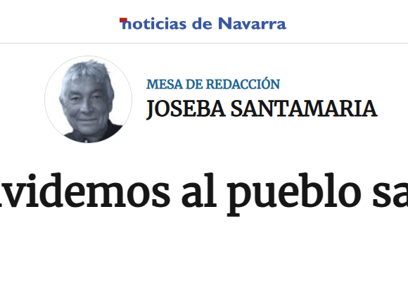 Tampoco olvidemos al pueblo saharaui – Joseba Santamaría, director de NOTICIAS DE NAVARRA