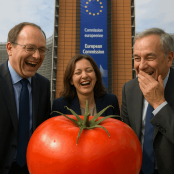 Ilustracion-Aqui-hay-tomate-696x1044-1 ¡Aquí hay tomate! La Comisión Europea, a carcajada limpia – COAG Andalucía