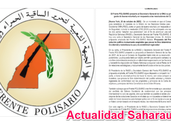 asdcfxdsasdfvc Noticias del SAHARA OCCIDENTAL – 22/10/2025 – La Actualidad Saharaui