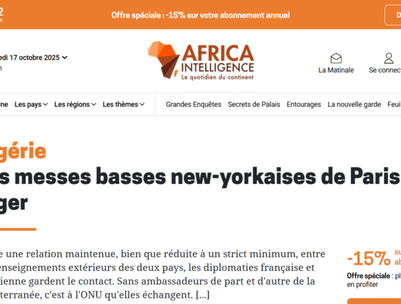 Las «conversaciones discretas» de Francia y Argelia en Nueva York: el Sáhara Occidental como moneda de contacto diplomático