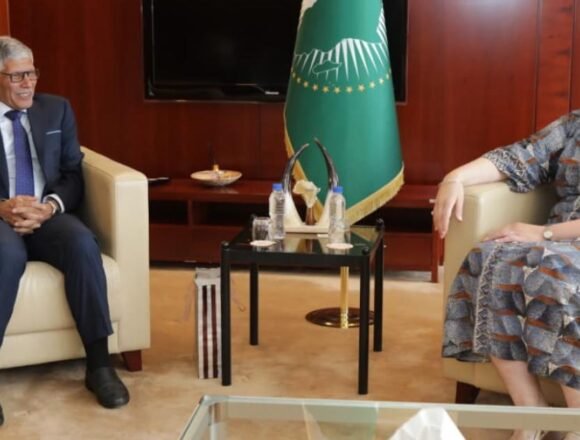 meetingselmmin El Ministro de Cultura realiza una visita de cortesía a la Vicepresidenta de la Comisión de la Unión Africana | Sahara Press Service (SPS)