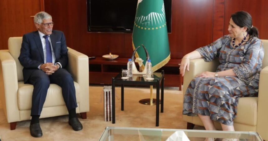 meetingselmmin El Ministro de Cultura realiza una visita de cortesía a la Vicepresidenta de la Comisión de la Unión Africana | Sahara Press Service (SPS)