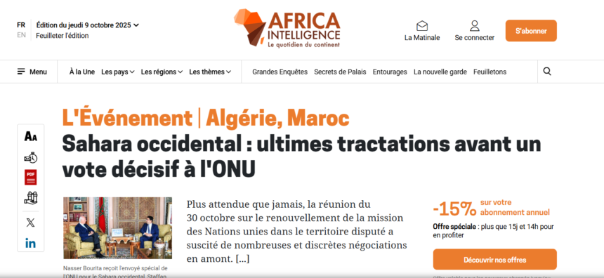 Le Maroc manœuvre avec les États-Unis, la France et le Royaume-Uni pour imposer une résolution favorable à son occupation du Sahara Occidental