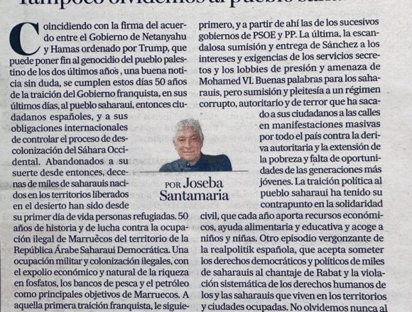 Noticias del SAHARA OCCIDENTAL – 10/10/2025 – La Actualidad Saharaui