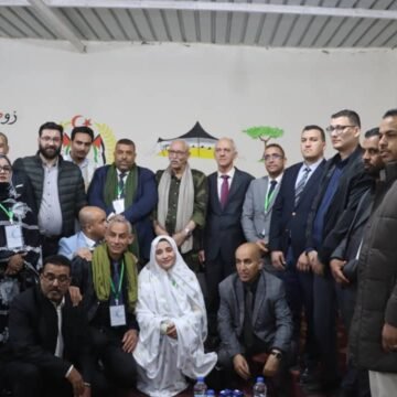 El presidente Brahim Ghali recibe a las delegaciones extranjeras que participan en el 11.º Congreso de la UJTSARIO