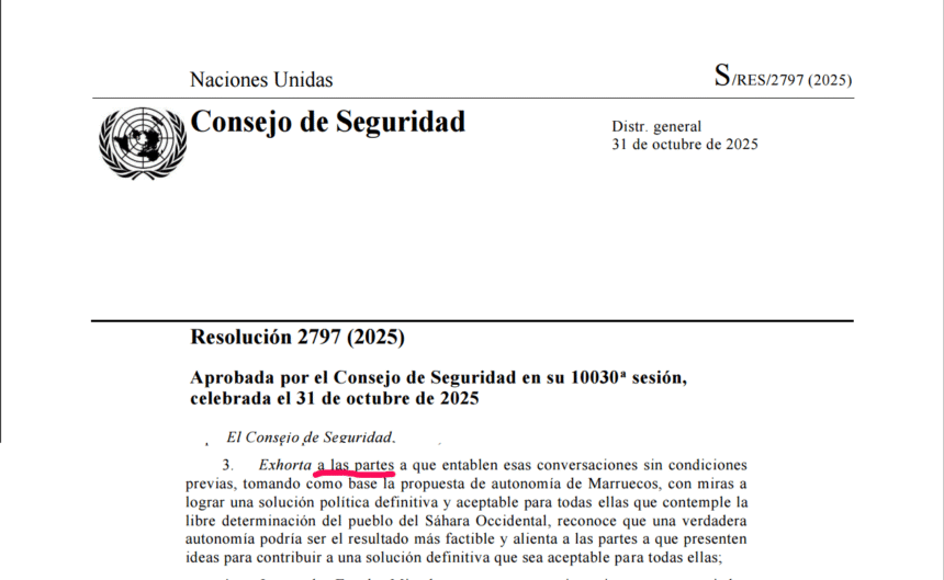 ASDFDEAWSDFW (1) Publicación de la Resolución 2797: de “las dos partes” a “las partes” – Marruecos empuja a la ONU a rescribir el conflicto del Sahara Occidental