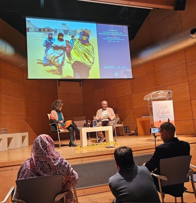 G6G3bGIXYAAaU-v Jornada “Contra el olvido. Víctimas del franquismo y el Sáhara Occidental”, organizada por Hegoa (UPV/EHU) – #localsolidarityDays #Saharafranquismo