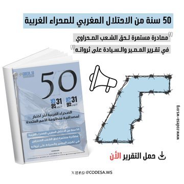TEMA DEL DÍA — Informe de CODESA: medio siglo de crímenes silenciados en el Sáhara Occidental