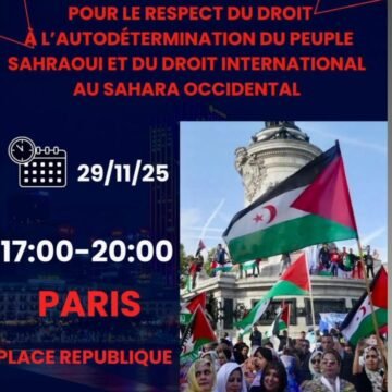 EUCOCO Paris | Manifestación en apoyo del pueblo saharaui en la Place de la République