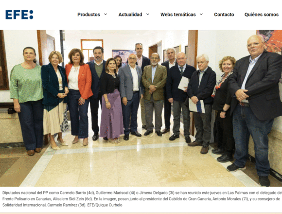 GTFHJUKL Diputados del PP trasladan en Gran Canaria su respaldo al Frente Polisario y reclaman a Sánchez que rectifique su postura sobre el Sáhara Occidental