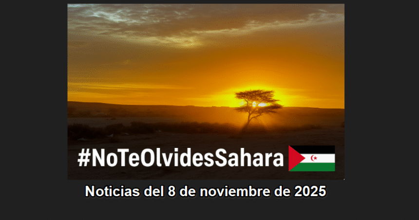 Noticias del SAHARA OCCIDENTAL – 8/11/2025 – La Actualidad Saharaui