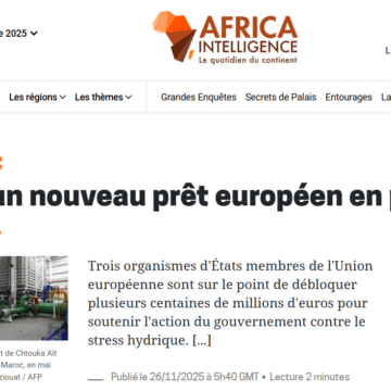La UE ultima un préstamo de 350 millones para proyectos de agua en Marruecos: la diplomacia económica vuelve a activarse