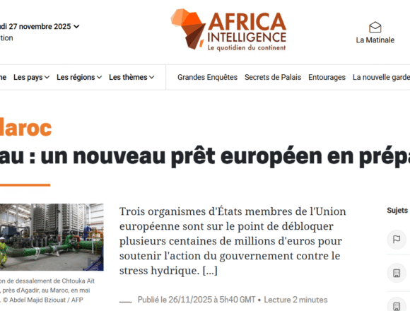 asdfewesdfewsdf La UE ultima un préstamo de 350 millones para proyectos de agua en Marruecos: la diplomacia económica vuelve a activarse