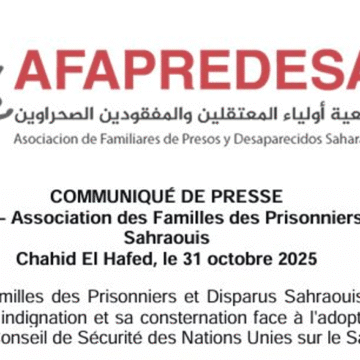 aszdxcvdsdxcfv AFAPREDESA dénonce la résolution 2797 du Conseil de sécurité et alerte sur le silence complice de l’ONU face aux violations des droits humains au Sahara occidental