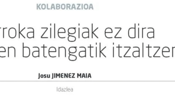 dfdedrfg Borroka zilegiak ez dira ebazpen batengatik itzaltzen – Josu Jimenez Maia