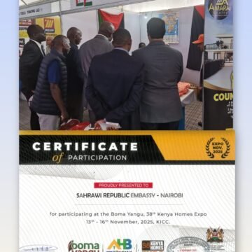 e7f64cae-9516-4bae-b9ff-6f0d5ab7a0f7 El Sahara Occidental presente en la XXXVIII Edición de la Exposición Internacional de Kenia | Sahara Press Service (SPS)