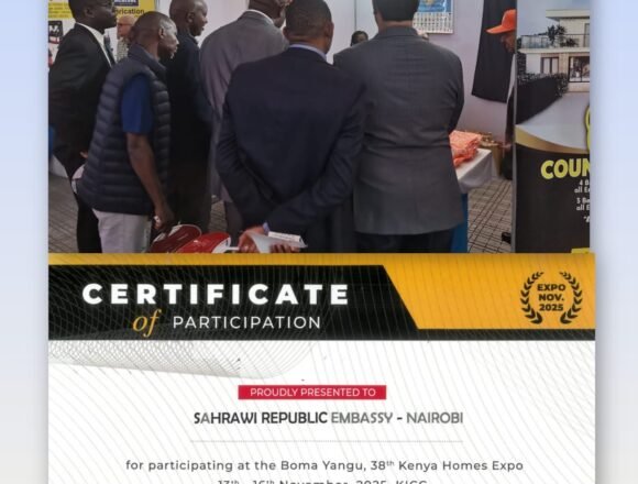 e7f64cae-9516-4bae-b9ff-6f0d5ab7a0f7 El Sahara Occidental presente en la XXXVIII Edición de la Exposición Internacional de Kenia | Sahara Press Service (SPS)