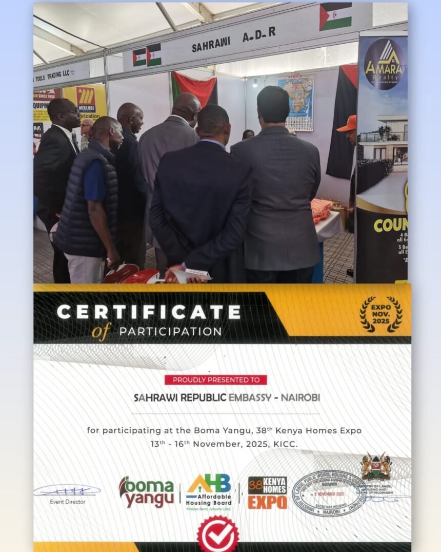 El Sahara Occidental presente en la XXXVIII Edición de la Exposición Internacional de Kenia | Sahara Press Service (SPS)