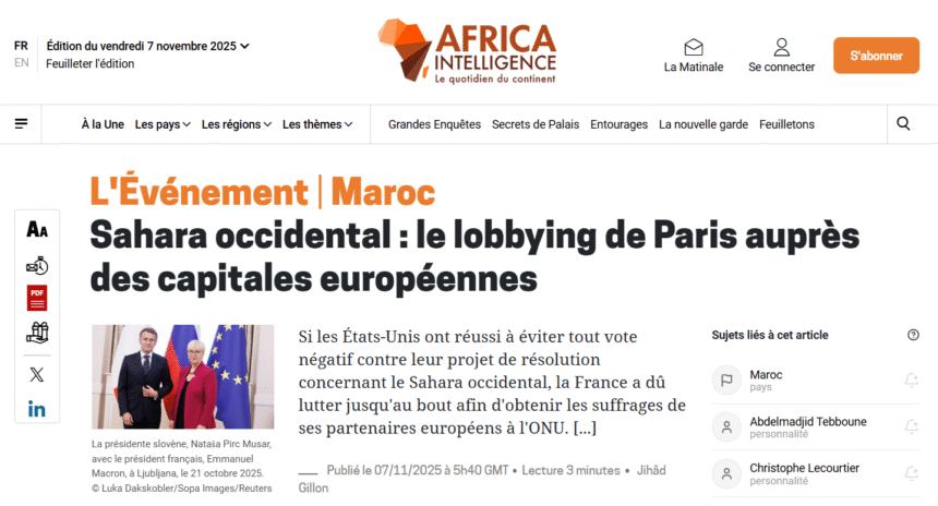 edrfghgtrtyh Sahara Occidental: el lobby francés en la ONU y el juego sucio contra el derecho saharaui