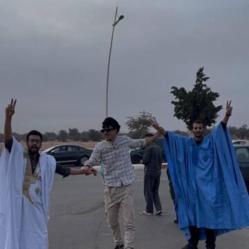 img_4863 Dos prisioneros políticos saharauis en libertad gritan consignas reivindicativas por la independencia del Sahara Occidental | Sahara Press Service (SPS)
