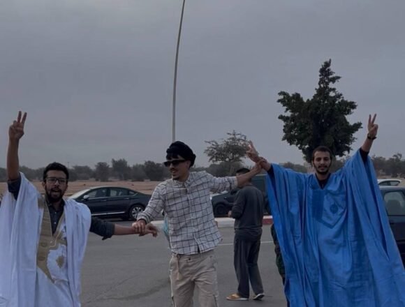 img_4863 Dos prisioneros políticos saharauis en libertad gritan consignas reivindicativas por la independencia del Sahara Occidental | Sahara Press Service (SPS)