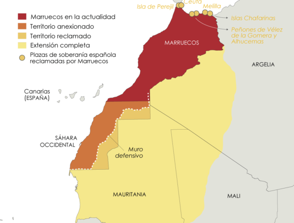 mapa-gran-marruecos Entre el Sáhara y Guinea Ecuatorial: la deuda colonial de España en África – El Orden Mundial – EOM