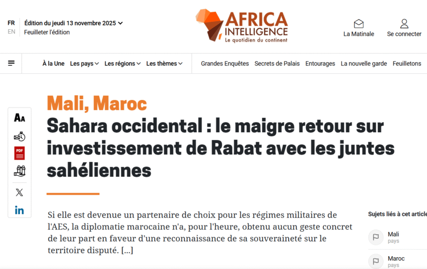 L’échec de la diplomatie marocaine au Sahel