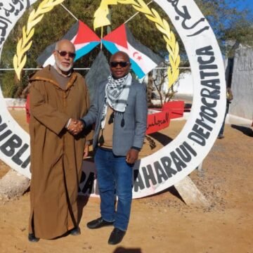 Presidente del Consejo Nacional saharaui recibe a un exparlamentario y activista político de Ghana | Sahara Press Service (SPS)