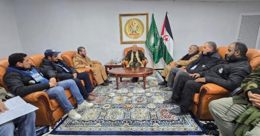 El presidente Brahim Gali recibe a la delegación dirigente de la Asociación argelina Manos Blancas (جمعية الأيادي البيضاء)