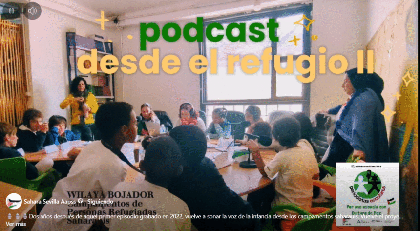 DXCBVSFDGFVDF Cuando la infancia saharaui rompe el silencio: Periodistas escolares 2030. Por una escuela con cultura de paz