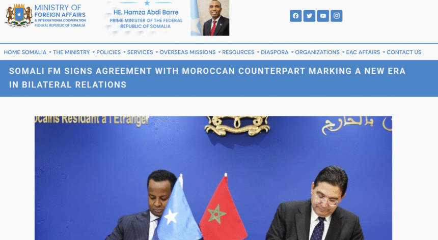 Le ministère des Affaires étrangères de la République fédérale de Somalie a démenti ce samedi des déclarations relayées par certains médias concernant sa position sur la question du Sahara occidental