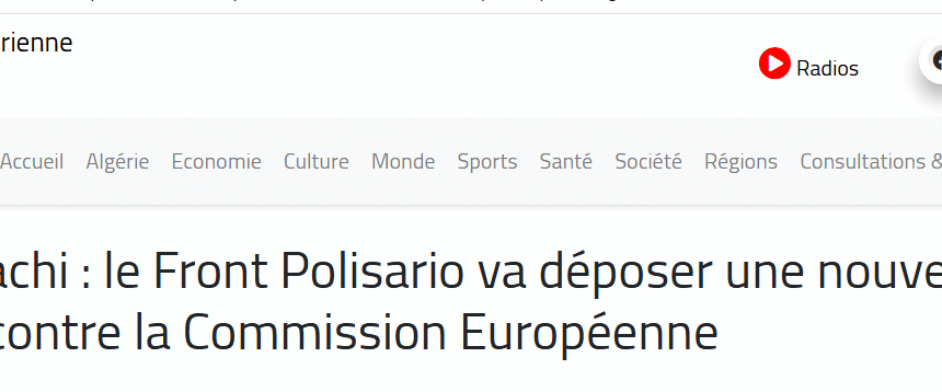 Saïd Ayachi: el Frente Polisario presentará una nueva denuncia contra la Comisión Europea | Radio Argelina