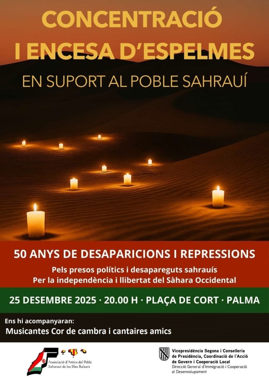 BALEARES | Concentración en Navidad en solidaridad con los desaparecidos y presos políticos saharauis 
