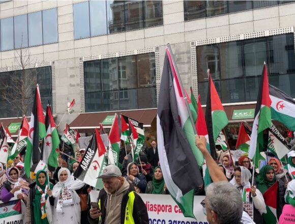 Bruselas: Una protesta masiva denuncia el papel de la UE en el expolio de los recursos del Sáhara Occidental